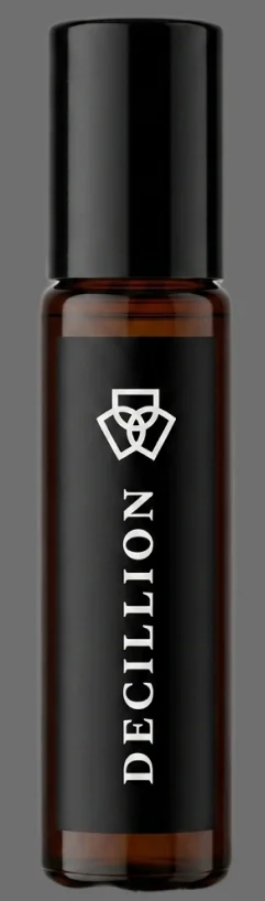 A Decillion argan oil roll-on bottle